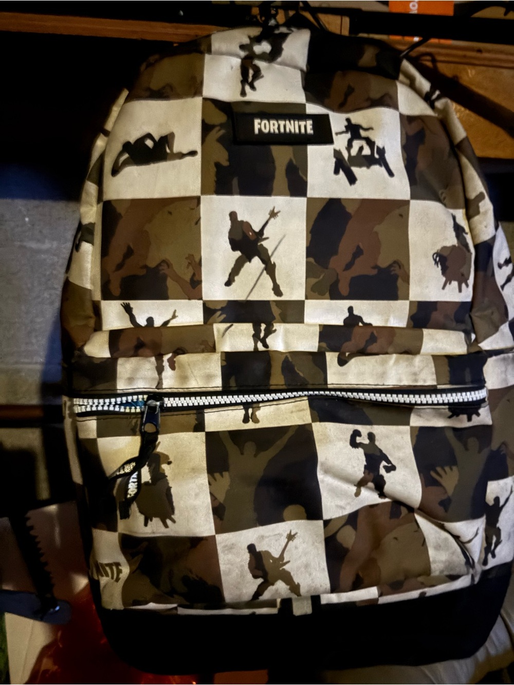 Official Fortnite Camo check squared Backpack -